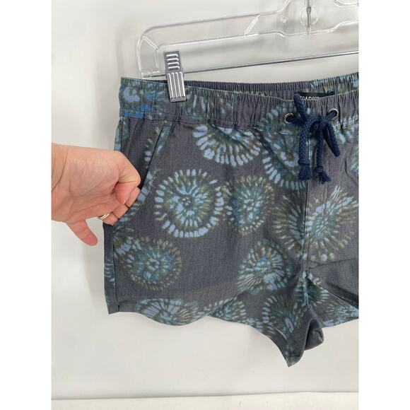 Toad & Co W's Boundless Short True Navy Tie Dye Print Medium - Picture 3 of 10